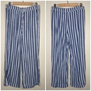 Cloth & Stone striped linen blend wide leg pant